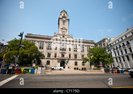 Paterson, NJ City Hall sur Market Street dans le PEH Paterson Banque D'Images
