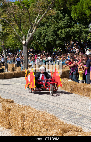 Red Bull race Soapboax Lisbonne 2011 / 2º Grande Prémio Red Bull - une corrida Mais Louca do Mundo Banque D'Images