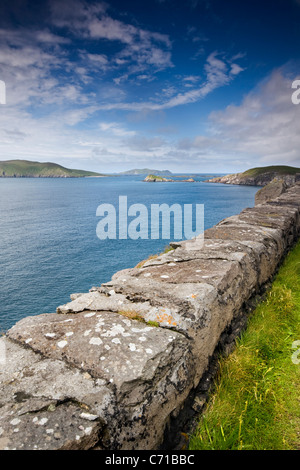 Une vue de la Slea Head drive sur la péninsule de Dingle, dans le comté de Kerry, Irlande Banque D'Images