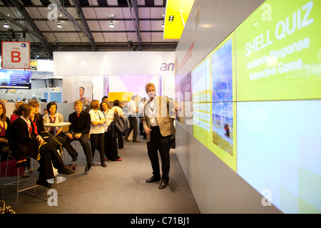 Stand à Shell Offshore Europe 2011 Conférence de pétrole et de gaz et d'expositions de Aberdeen. Photo:Jeff Gilbert Banque D'Images