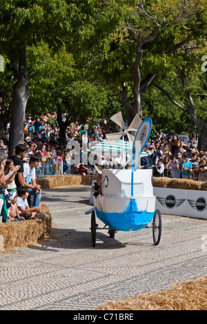 Red Bull race Soapboax Lisbonne 2011 / 2º Grande Prémio Red Bull - une corrida Mais Louca do Mundo Banque D'Images