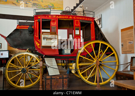 La Wells Fargo restauré stage coach dans Old Town San Diego Banque D'Images