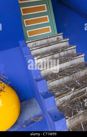 Le jardin Majorelle, Marrakech, Maroc, Afrique du Nord Banque D'Images