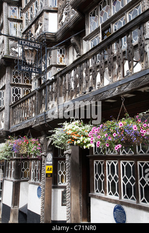 L'hôtel Feathers Ludlow Shropshire en Angleterre Banque D'Images