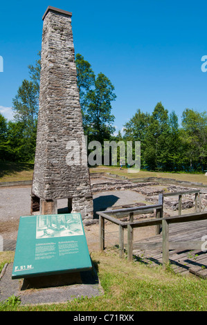 Forges du Saint-Maurice, Lieu historique national du Canada situé dans la région de la Mauricie Province de Québec Banque D'Images