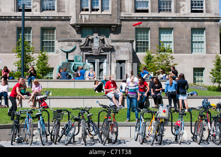 Campus de l'Université McGill, le centre-ville de Montréal Canada Banque D'Images