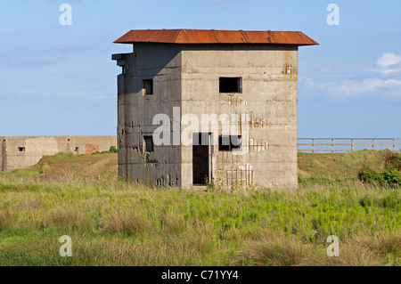 La Seconde Guerre mondiale lookout tower Banque D'Images