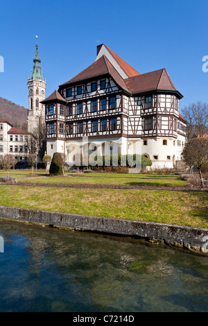 Bâtiment RESIDENZSCHLOSS, château de Bad Urach, Jura souabe, Bade-Wurtemberg, Allemagne Banque D'Images