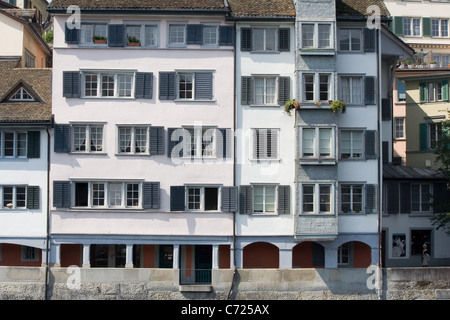 Remblai Limmat à Zurich Banque D'Images