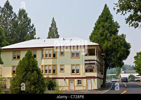 Groveland Hotel, Groveland, pionnier gold rush sur la route 120 près de Yosemite National Park, California, USA. JMH5263 Banque D'Images