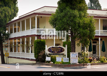 Groveland Hotel, Groveland, pionnier gold rush sur la route 120 près de Yosemite National Park, California, USA. JMH0284 Banque D'Images