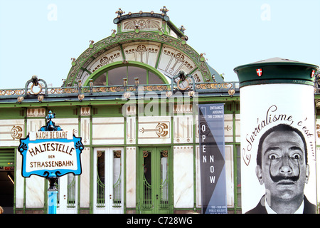 Gare de la Karlsplatz à Vienne, Autriche -vue surréaliste Banque D'Images