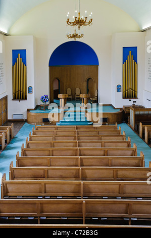 Bancs et la chaire à l'Église de Jésus Christ Scientist, Belfast Banque D'Images