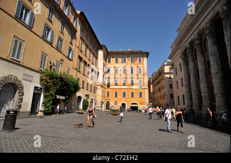 Italie, Rome, Piazza di Pietra Banque D'Images