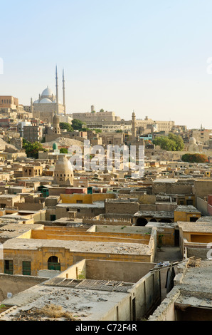 Vue sur la vieille ville du Caire en Egypte Banque D'Images