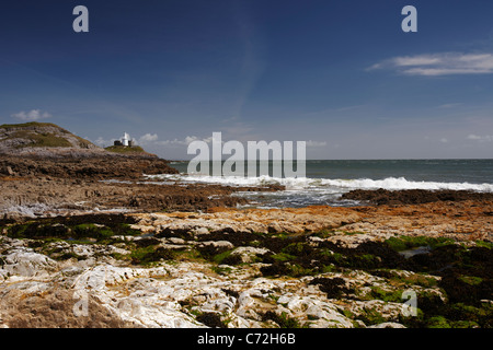 Bracelet de Phare Mumbles Bay, Gower, Pays de Galles, Royaume-Uni Banque D'Images