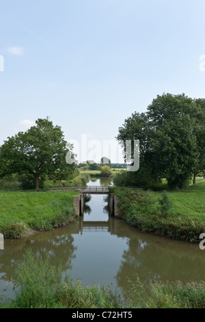 Juste à l'extérieur du paysage de l'(Dalempoort Dalemgate), Gorinchem, Pays-Bas Banque D'Images