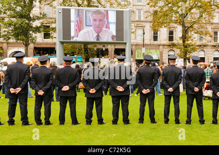 Service d'incendie ni recevoir de message de Edward Kilduff, chef de FDNY comme Belfast marque le 10e anniversaire du 11 septembre Banque D'Images