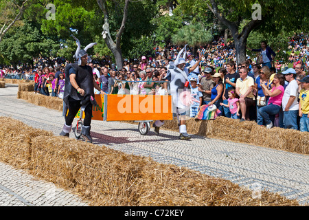 Red Bull race Soapboax Lisbonne 2011 / 2º Grande Prémio Red Bull - une corrida Mais Louca do Mundo Banque D'Images