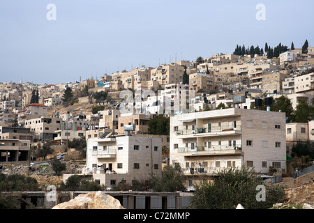 Maisons palestiniennes en Cisjordanie, près de Jérusalem Banque D'Images