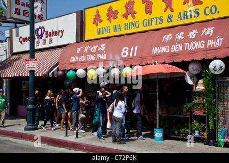 Des scènes de Chinatown à Los Angeles Banque D'Images