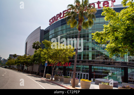 Le Staples Center et Nokia Plaza complex à Los Angeles Calfornia Banque D'Images