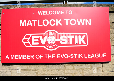Matlock Town Football Club.Causeway Lane. Banque D'Images