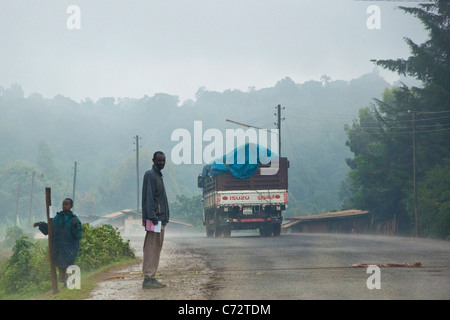 Sur la route, autour de l'awasa, Ethiopie Banque D'Images