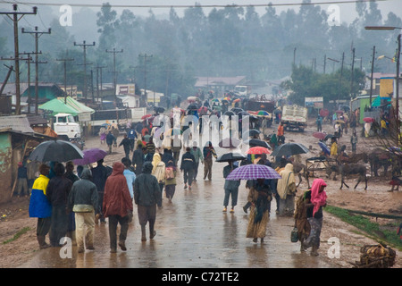 Sur la route, autour de l'awasa, Ethiopie Banque D'Images