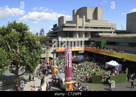 Le Théâtre National, South Bank, Londres UK Banque D'Images