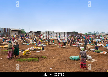 Marché, Dorzè, des terres, de l'Éthiopie Chencha Banque D'Images