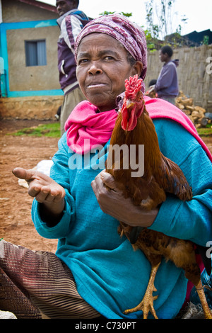 Marché, Dorzè, des terres, de l'Éthiopie Chencha Banque D'Images