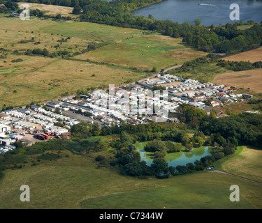 Les voyageurs de Dale Farm Site, Essex, Angleterre du Sud-Est Banque D'Images