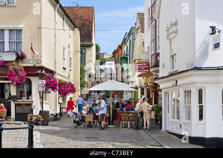 Bars et restaurants dans le centre-ville, Windsor, Berkshire, England, UK Banque D'Images