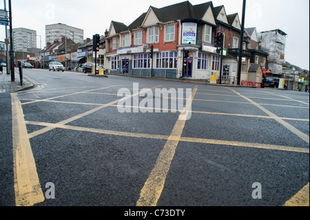 Une boîte vide junction à Wembley Banque D'Images