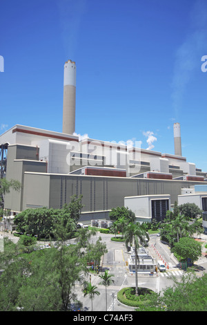 La combustion du charbon Power Station Banque D'Images