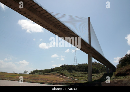 Le Pont du centenaire sur le Canal de Panama. Banque D'Images