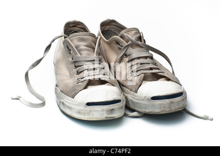 Converse Jack Purcell chaussures de tennis sur un fond blanc Photo Stock Alamy