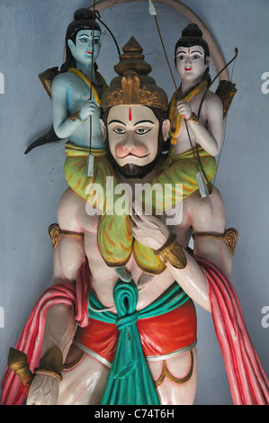 Dieu Hanuman à temple à Rishikesh Banque D'Images