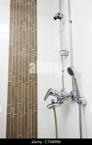 Détail d'une salle de bains finlandais Banque D'Images