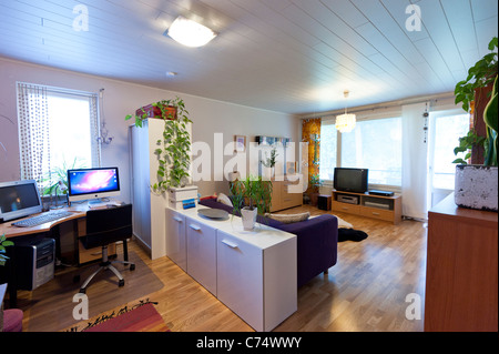 Un salon finlandais. Banque D'Images