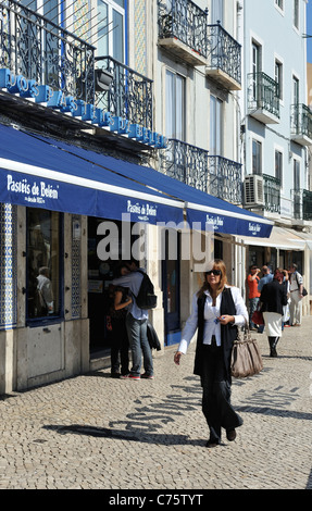 Antiga Confeitaria de Belem un arrêt préféré connu pour ses tartes à la crème d'oeufs Banque D'Images