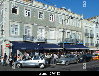 Antiga Confeitaria de Belem un arrêt préféré connu pour ses tartes à la crème d'oeufs Banque D'Images