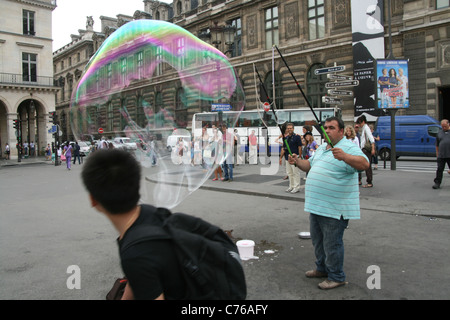 Scène de rue à paris france Banque D'Images