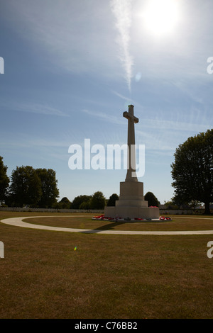 Le cimetière de guerre de Bayeux, Normandie, France Banque D'Images