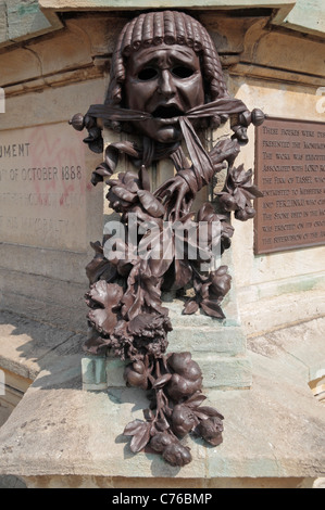 Lady Macbeth détail (voir notes) sur le William Shakespeare Gower Memorial à Stratford-Upon-Avon, dans le Warwickshire, Royaume-Uni. Banque D'Images