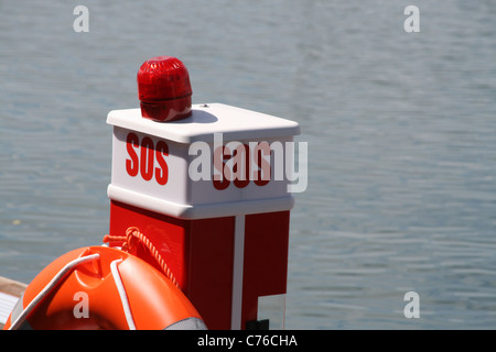 Port maritime au point sos harbour dock en mer Banque D'Images