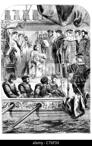 Anne Boleyn, reine d'Angleterre deuxième épouse Henry VIII Angleterre Marquis Pembroke l'exécution, religieux politique 1668 Banque D'Images