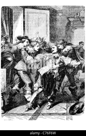 George Villiers, 1 duc de Buckingham 1592 1628 le roi Jacques Ier d'Angleterre royal militaire politique assassiné 1627 poignardé Banque D'Images