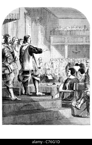 Oliver Cromwell militaire anglais leader politique républicain monarchie lord protecteur du Commonwealth New Model Army qui Banque D'Images